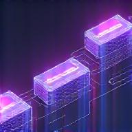 Icon symbolizing Kubernetes, showing container orchestration and dynamic scaling.