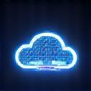 Abstract render of a cloud gaming icon